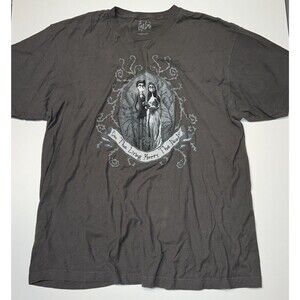 TIM BURTON Official CORPSE BRIDE CAN THE LIVING MARRY THE DEAD T SHIRT Men’s XL
